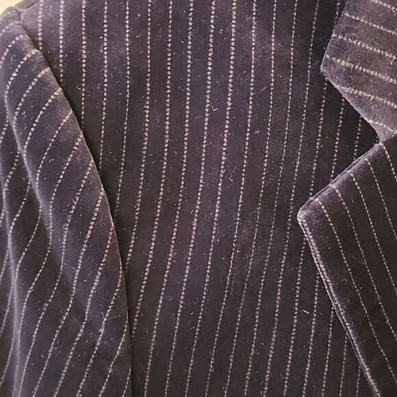 Theory Blazer 38S Men's Black Pinstripe Blazer - Picture 2 of 3